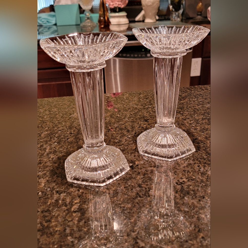 Waterford Marquis Corinth Vase/ Pillar Candle Holder, 7 3/8" Reversible